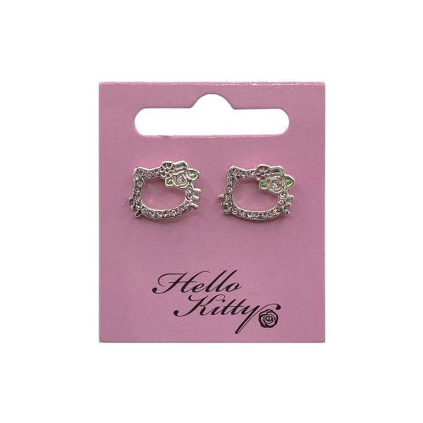 Hello Kitty Ohrstecker Frame Flower