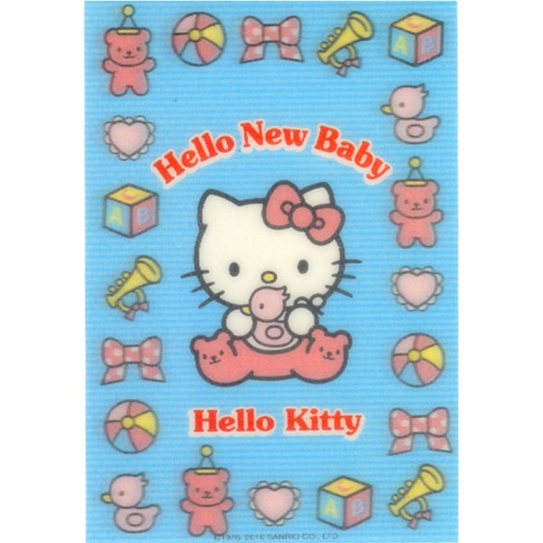 Stickerkarte Hello Kitty 3D