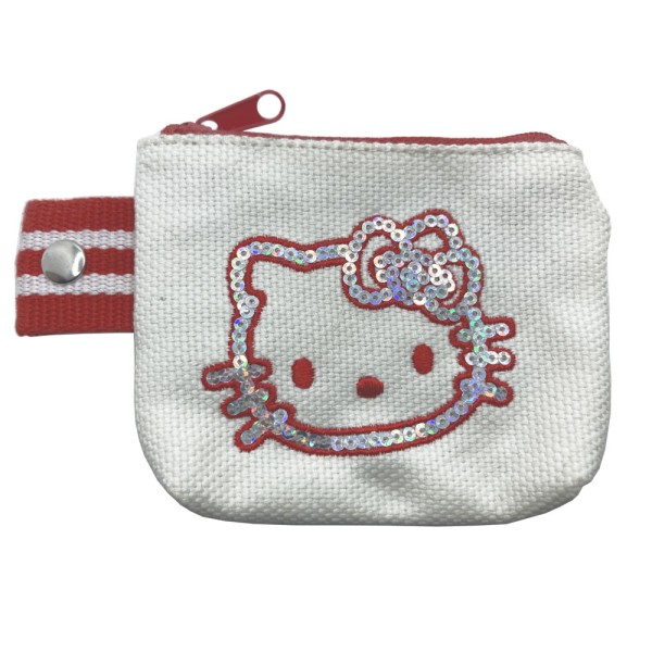 Hello Kitty Geldbeutel Stripe rot