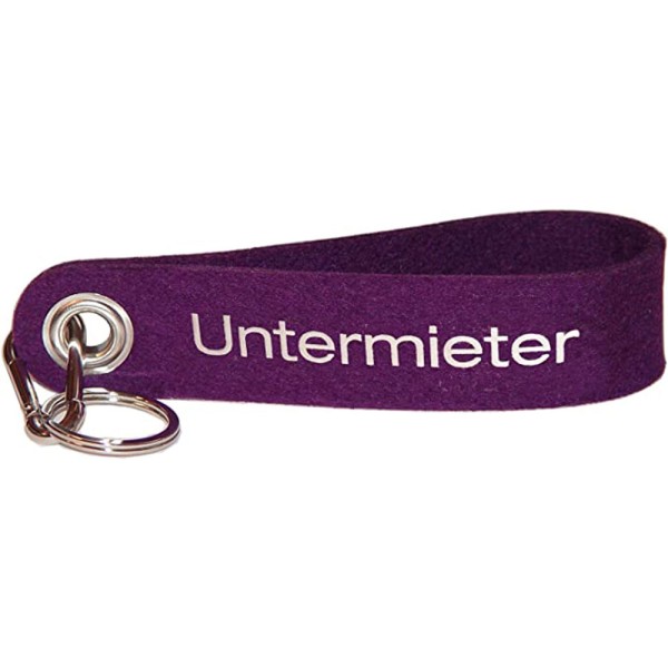 Schlüsselband Filz Untermieter