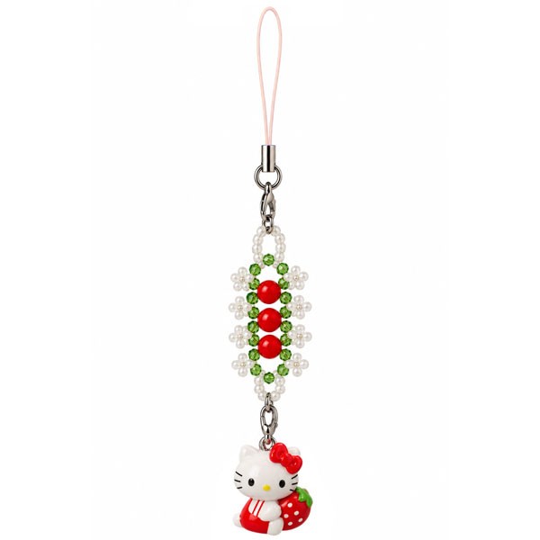 Hello Kitty Handyanhänger strawberry