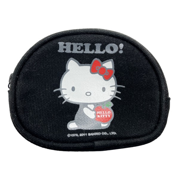 Hello Kitty Geldbeutel oval sitting schwarz