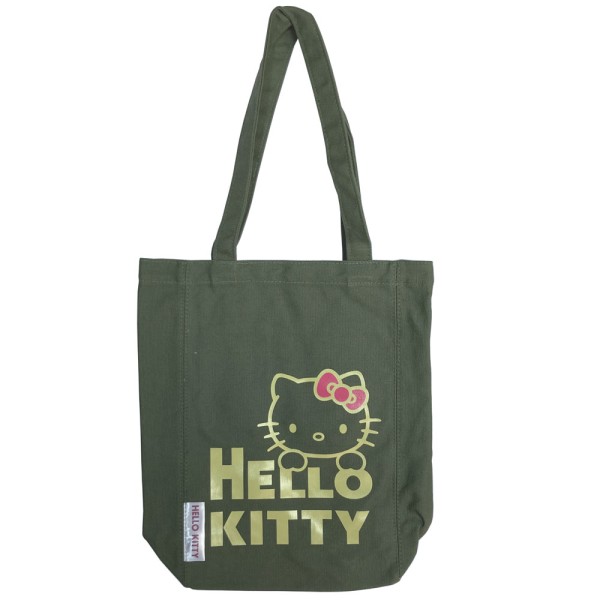 Hello Kitty Tragetasche Logo olive
