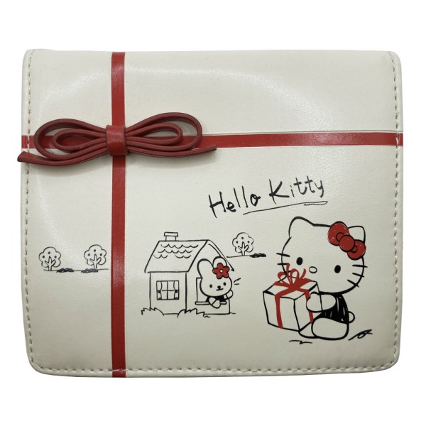Hello Kitty Geldbörse Geschenkbox beige
