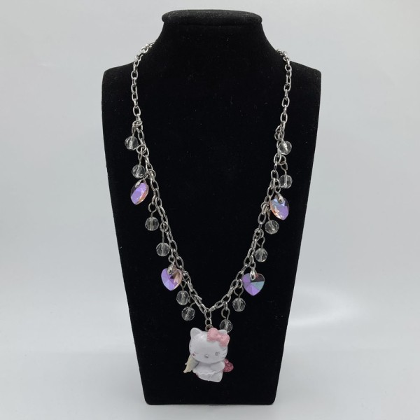 Hello Kitty Kette Angel Kistallperlen