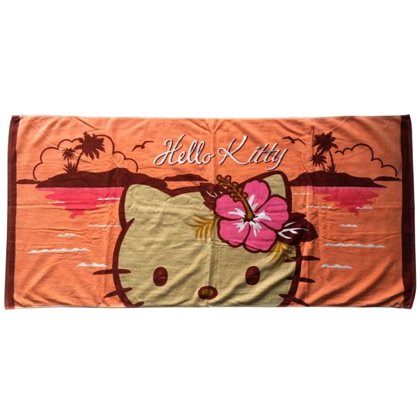 Hello Kitty Duschtuch tropical Flower